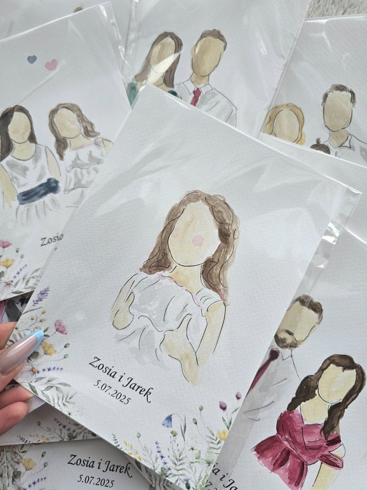 Live painting na weselu — portret 3