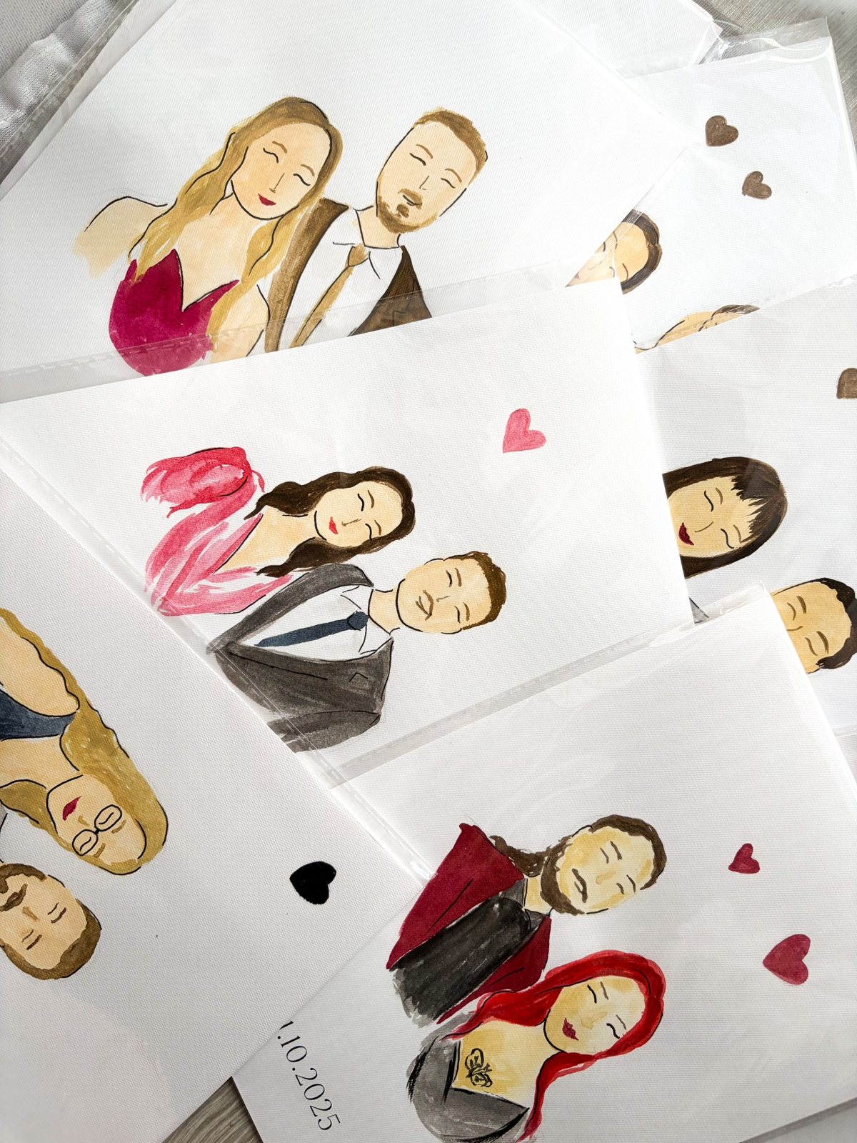 Live painting na weselu — portret 11